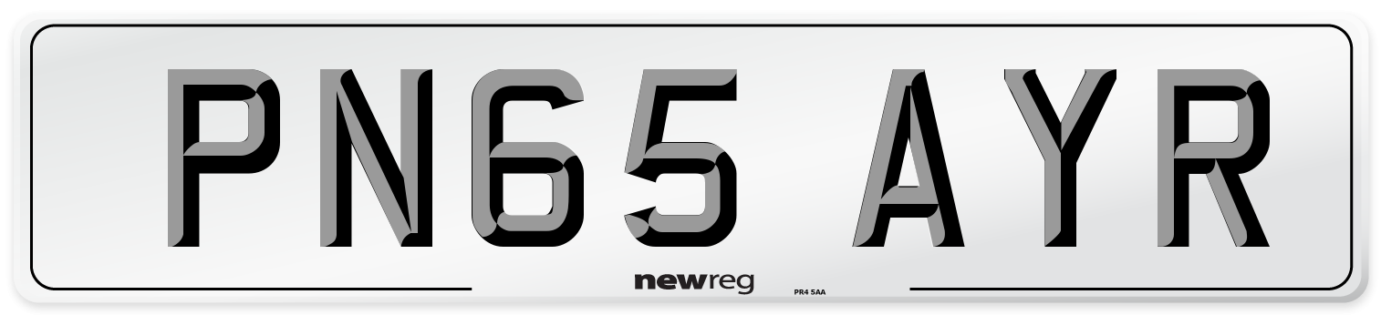 PN65 AYR Number Plate from New Reg